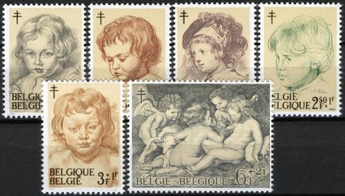Poštovní známky Belgie 1963 Umìní, Peter Paul Rubens Mi# 1332-37