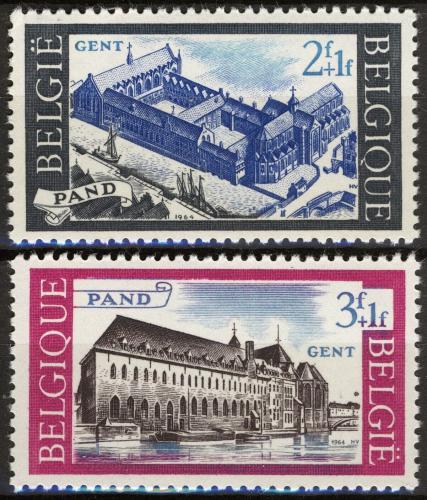 Poštovní známky Belgie 1964 Dominikánský klášter Het Pand v Gentu Mi# 1364-65