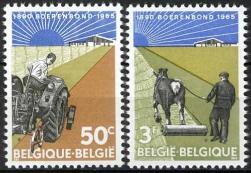 Poštovní známky Belgie 1965 Farmáøi Mi# 1397-98