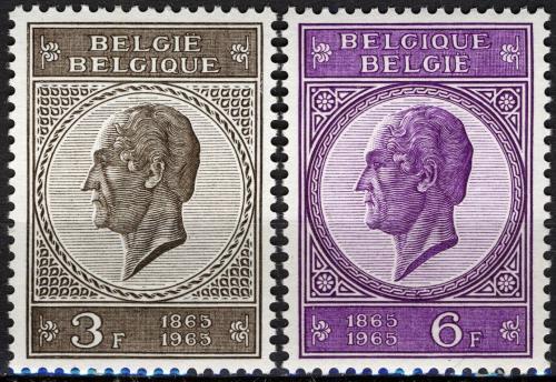 Poštovní známky Belgie 1965 Král Leopold I. Mi# 1406-07