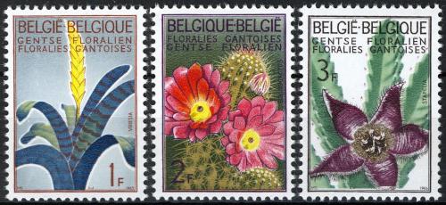 Poštovní známky Belgie 1965 Kvìtiny Mi# 1375-77