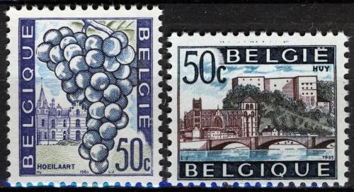 Poštovní známky Belgie 1965 Turistické zajímavosti Mi# 1409-10