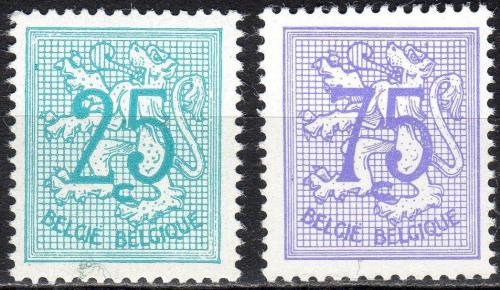 Poštovní známky Belgie 1966 Heraldický lev Mi# 1434-35