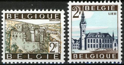 Poštovní známky Belgie 1966 Turistické zajímavosti Mi# 1454-55