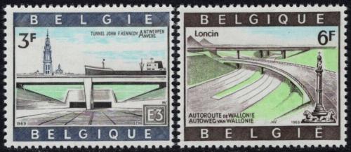 Poštovní známky Belgie 1969 Stavba silnic Mi# 1570-71