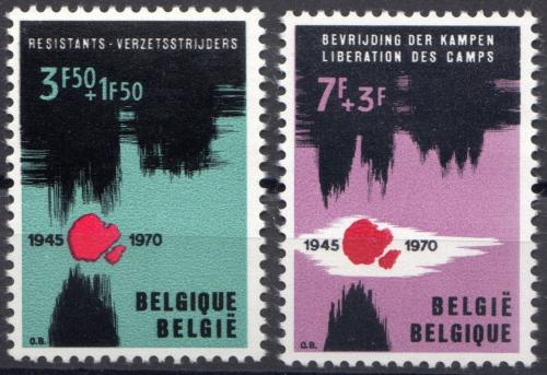 Poštovní známky Belgie 1970 Osvobození koncentraèních táborù Mi# 1598-99