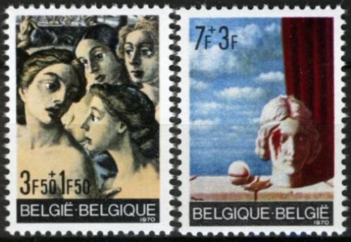 Poštovní známky Belgie 1970 Umìní  Mi# 1618-19