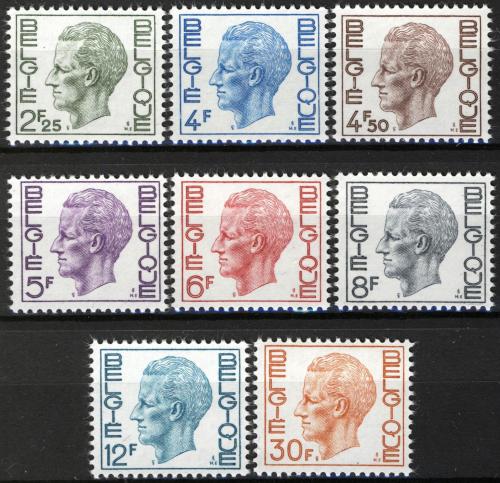 Poštovní známky Belgie 1972 Král Baudouin I. Mi# 1696-1703