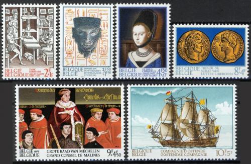 Poštovní známky Belgie 1973 Historie Mi# 1729-34
