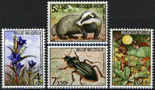 Poštovní známky Belgie 1974 Fauna a flóra Mi# 1790-93