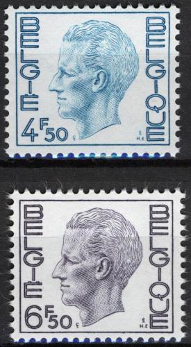 Poštovní známky Belgie 1974 Král Baudouin I. Mi# 1795-96