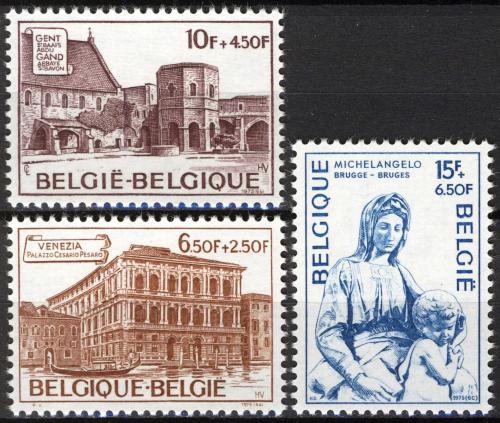 Poštovní známky Belgie 1975 Kultura Mi# 1811-13