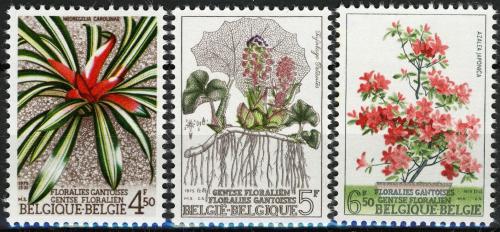 Poštovní známky Belgie 1975 Kvìtiny Mi# 1799-1801