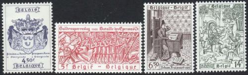 Poštovní známky Belgie 1977 Historické události Mi# 1908-11