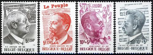 Poštovní známky Belgie 1977 Osobnosti Mi# 1929-32