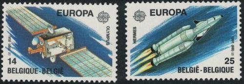 Poštovní známky Belgie 1991 Evropa CEPT, prùzkum vesmíru Mi# 2458-59 Kat 4.50€