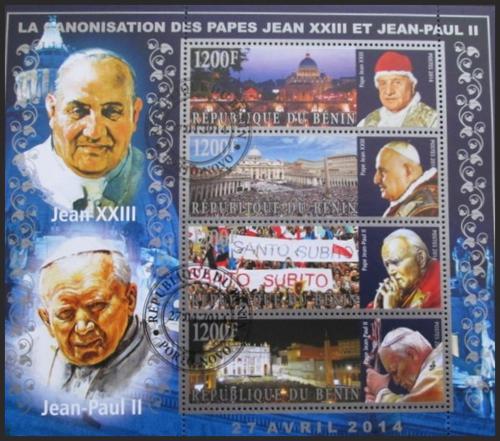 Potovn znmky Benin 2014 Pape Jan Pavel II.