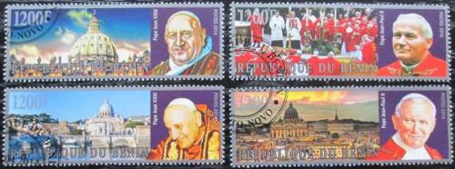 Potovn znmky Benin 2014 Papei Jan Pavel II. a Jan XXIII. 1B Mi# N/N