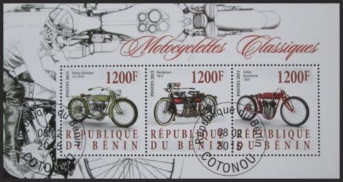 Potovn znmky Benin 2015 Historick motocykly Mi# N/N - zvtit obrzek