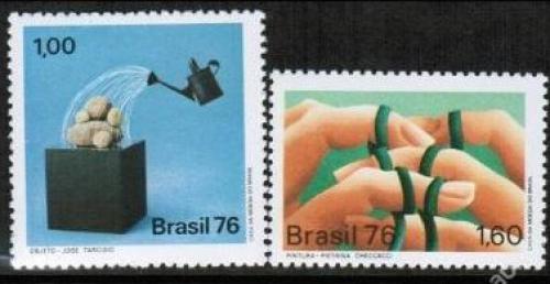 Potovn znmky Brazlie 1976 Modern umn Mi# 1532-33