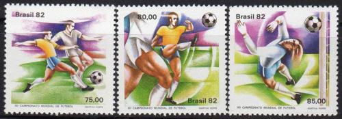 Poštovní známky Brazílie 1982 MS ve fotbale Mi# 1873-75 Kat 6€