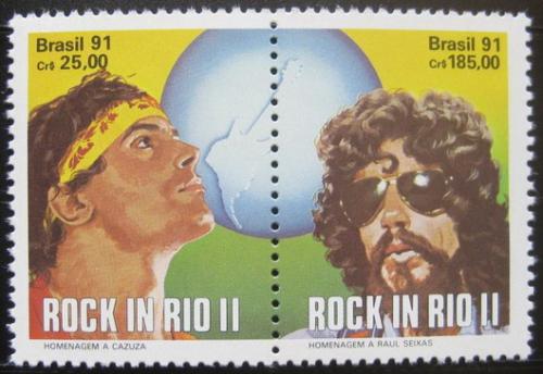 Poštovní známky Brazílie 1991 Festival Rock in Rio Mi# 2396-97