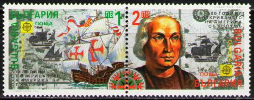 Poštovní známky Bulharsko 1992 Evropa CEPT, objevení Ameriky Mi# 3982-83