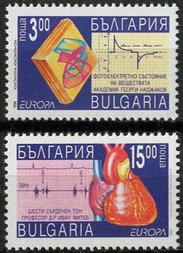 Poštovní známky Bulharsko 1994 Evropa CEPT, objevy Mi# 4121-22 Kat 4.50€