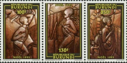 Potovn znmky Burundi 1995 Vnoce Mi# 1819-21 Kat 6