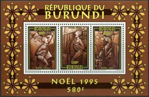 Potovn znmky Burundi 1995 Vnoce Mi# Block 138 Kat 7