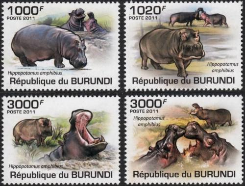 Potovn znmky Burundi 2011 Hroi Mi# 1982-85 Kat 9.50 - zvtit obrzek