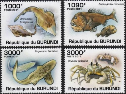 Potovn znmky Burundi 2011 Mosk fauna Mi# 1990-93 Kat 9.50