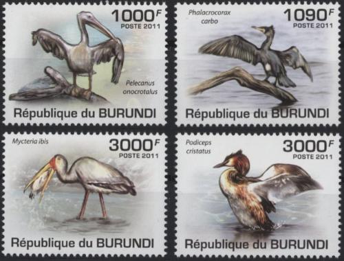 Potovn znmky Burundi 2011 Ptci Mi# 2006-09 Kat 9.50