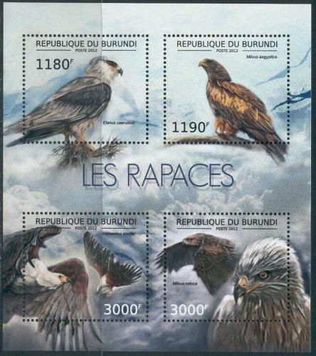 Poštovní známky Burundi 2012 Dravci Mi# 2803-06 Kat 10€