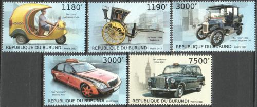 Potovn znmky Burundi 2012 Historie taxisluby Mi# 2893-97 Kat 10
