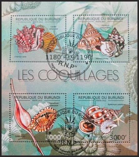 Poštovní známky Burundi 2012 Mušle Mi# 2753-56 Kat 10€