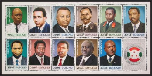 Potovn znmky Burundi 2012 Prezidenti a krlov Mi# N/N