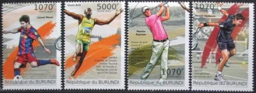 Potovn znmky Burundi 2012 Sportovn legendy Mi# 2300-03 Kat 10 - zvtit obrzek