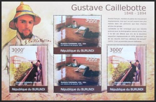 Potovn znmky Burundi 2012 Umn, Gustave Caillebotte Mi# 2373-74 Kat 10 - zvtit obrzek