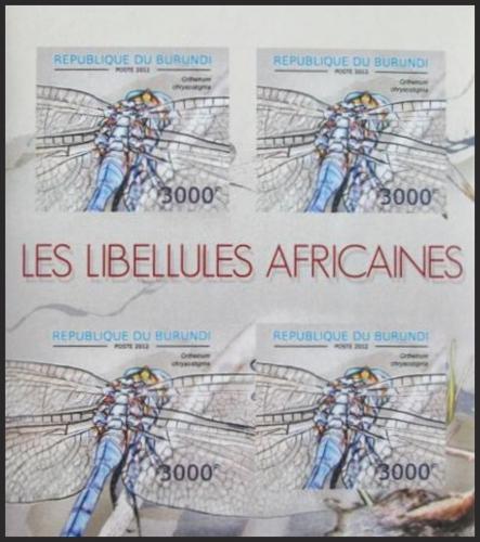 Potovn znmky Burundi 2012 Vka, Trithemis arteriosa neperf. Mi# 2775 B Bogen