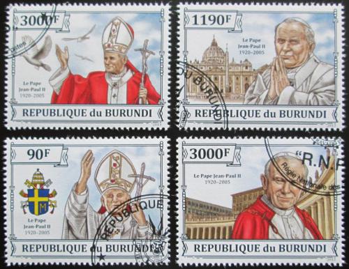 Potovn znmky Burundi 2013 Pape Jan Pavel II. Mi# 3233-36 Kat 8.90