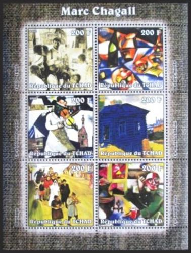 Potovn znmky ad 2002 Umn, Marc Chagall Mi# 2310-15 Bogen