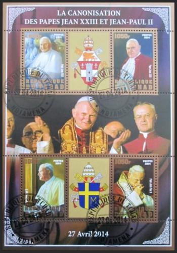 Potovn znmky ad 2014 Pape Jan Pavel II., zlat psmo 1B