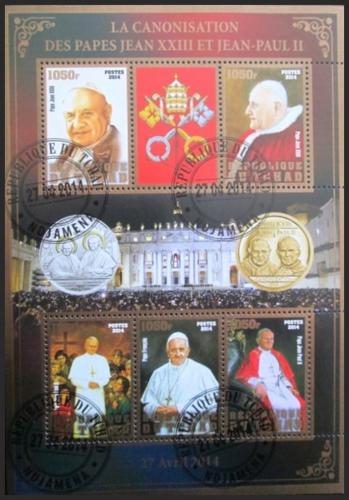 Potovn znmky ad 2014 Pape Jan Pavel II., zlat psmo 1C