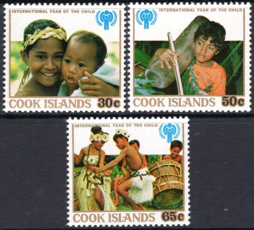 Potovn znmky Cookovy ostrovy 1979 Mezinrodn rok dt Mi# 618-20 - zvtit obrzek