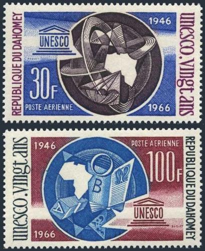 Potovn znmky Dahomey 1966 UNESCO Mi# 290,292