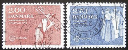 Poštovní známky Dánsko 1982 Evropa CEPT Mi# 749-50