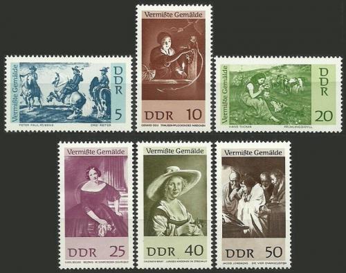 Potovn znmky DDR 1967 Umn Mi# 1286-91