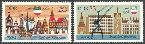 Poštovní známky DDR 1968 Rostock Mi# 1384-85