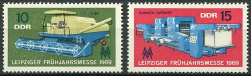 Poštovní známky DDR 1969 Lipský veletrh Mi# 1448-49